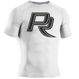 Compression Short Sleeve "BLO" Top (white)